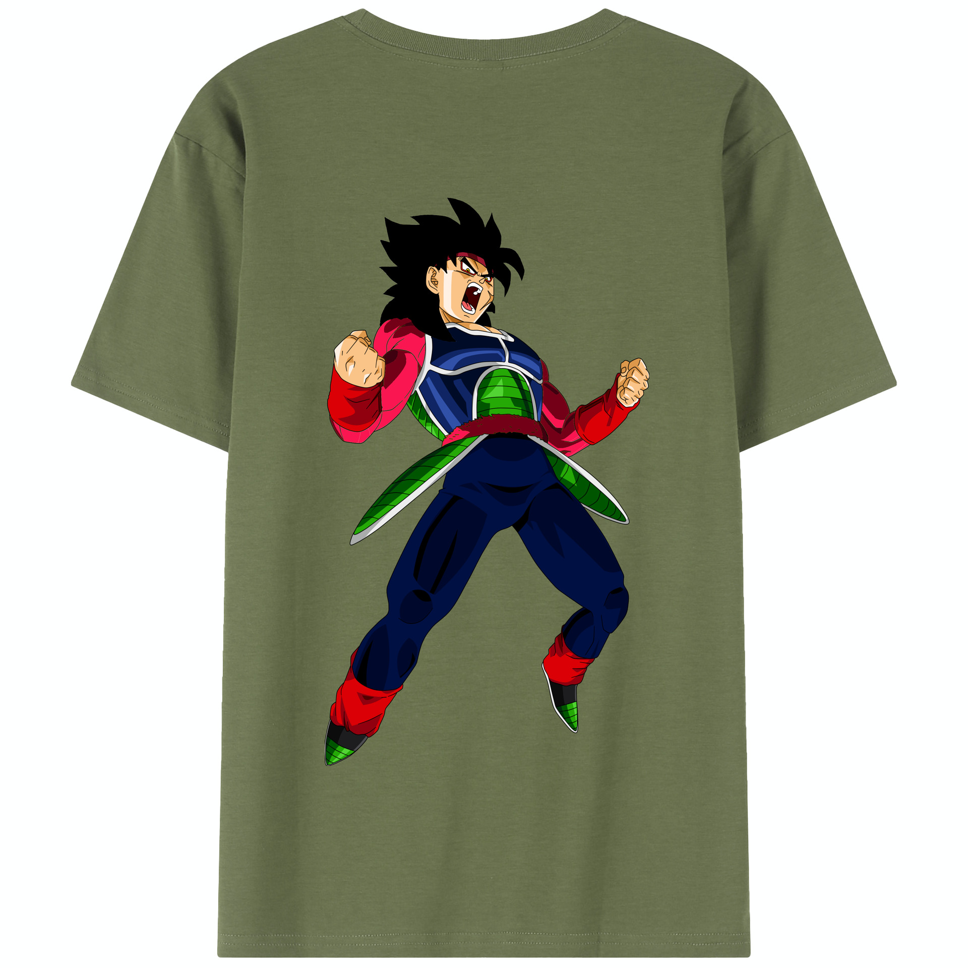 （画像用） ドラゴンボール バーダック DRAGON BALL Burdock 綿100％半袖Tシャツ（背面プリント）